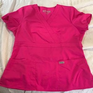 Pink scrub Top